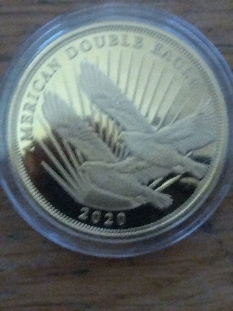 2020 $2 Silver Double Eagle Gold Plated