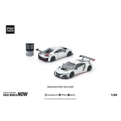 Pop Race 1:64 Honda NSX GT3 EVO22 Silver Brazilian Event Exclusive PR640445