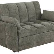 New Convertible Sleeper Sofa Bed.  Light Or Dark Grey.  59x32x36H; 59x68x23H.  Free Delivery!