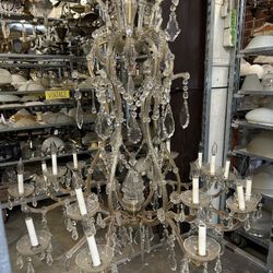 Vintage Grand Crystal Chandelier