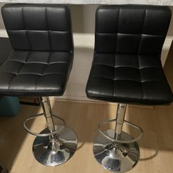  2pcs  Set Modern  Swivel Bar Stools