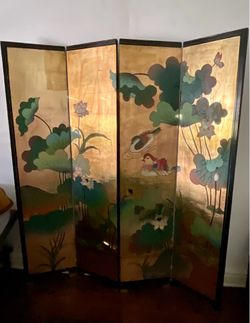 Handmade Handpainted Handcrafted China Style Decorative Wall Divider