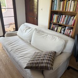 BEAUTIFUL WEST ELM WHITE COUCH