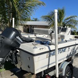 19Ft Boat 90hp Motor With Trailer 
