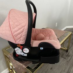 Pink Car Seat With Base