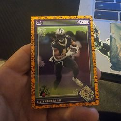 Alvin Kamara 2024 Panini Score A Treat Pumpkins Football Card