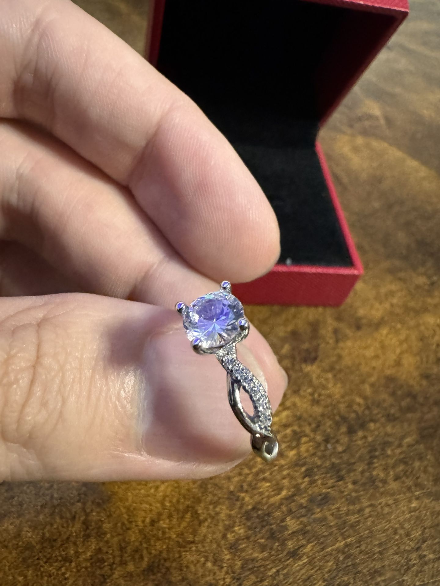 Moissanite Gemstone Ring