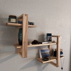Handmade Modern Three Tier Shelf