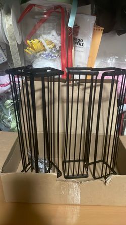 Spice rack wall mounted 4 pack