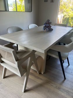Danish design dining table and chair set