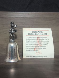Rare Horace Horsecollar Disney bell