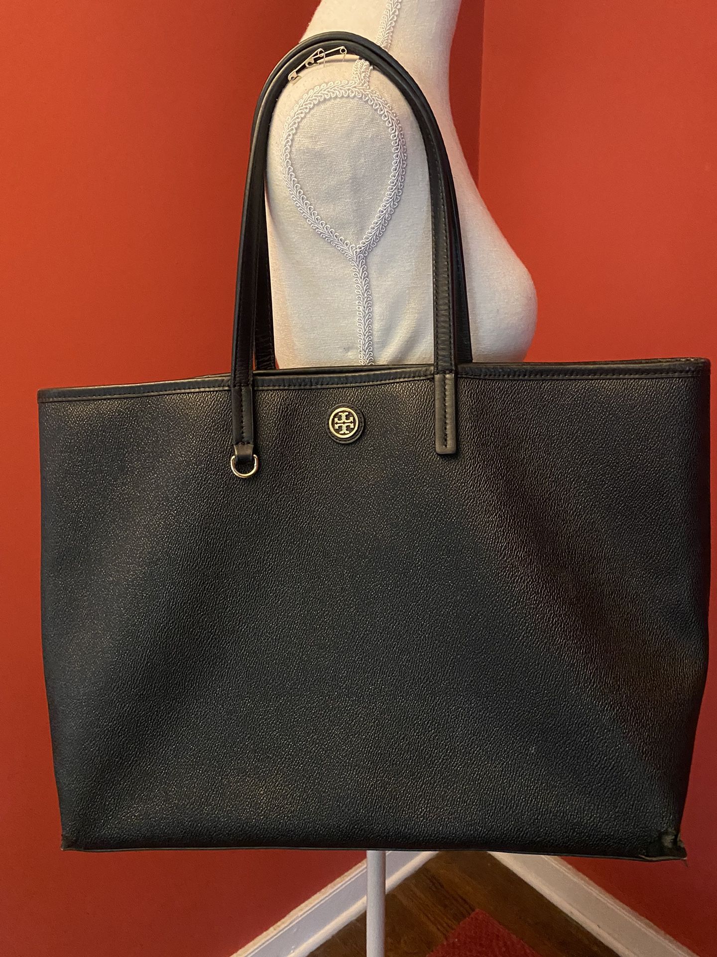 Tory Burch Black Leather Tote