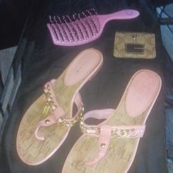 COACH SANDALS COACH COIN PURSE NEW BRUSH 