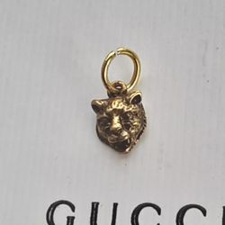 Vintage Gucci Tiger Goldtone Charm from Necklace  