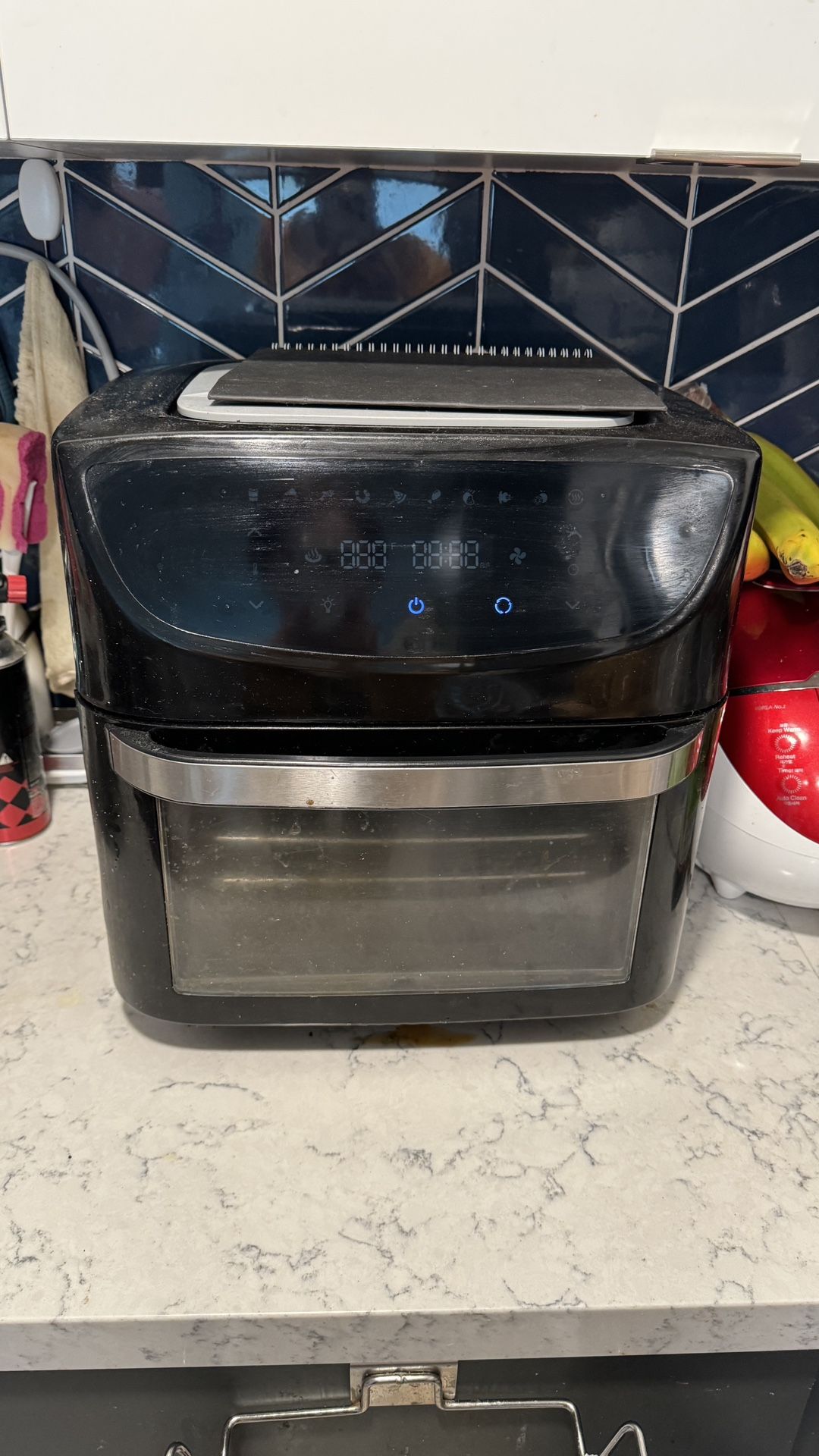 WowChef Air Fryer Oven Large 20 Quart, 10-in-1 Digital Rotisserie Dehydrator Fryers Combo with Racks, XL Capacity Countertop Airfryer Toaster for Fami