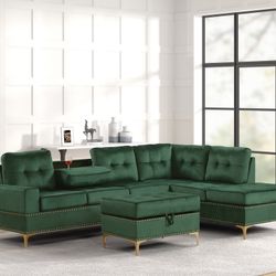 Sectional Sofa With Ottoman 