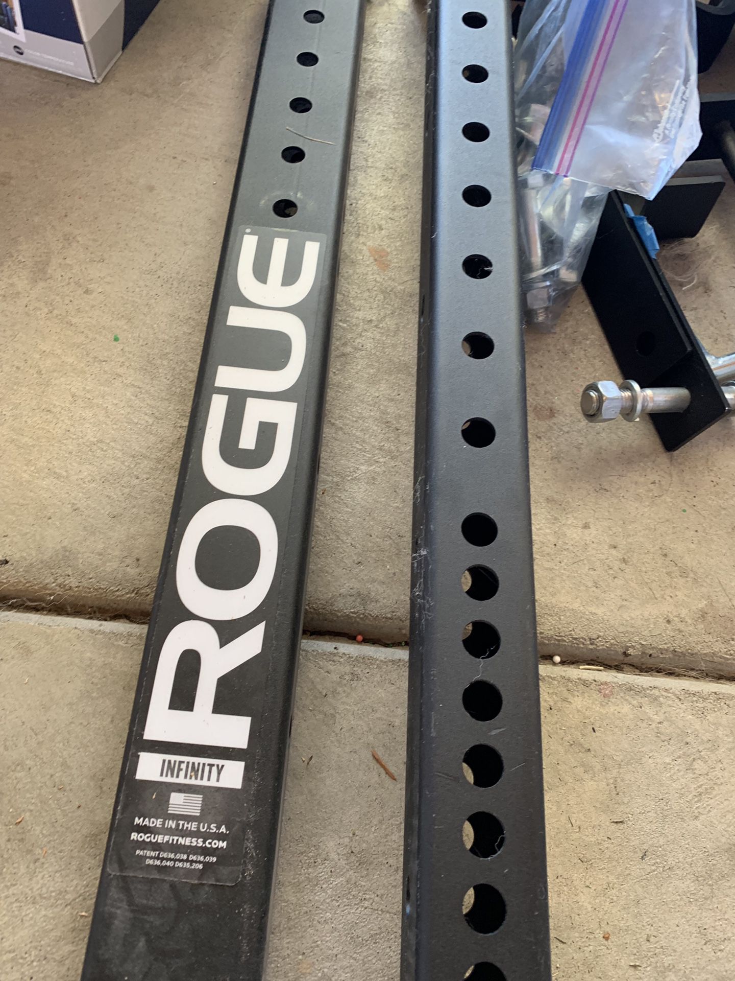 Rogue W-4 wall-mount Garage Rig with Landmine