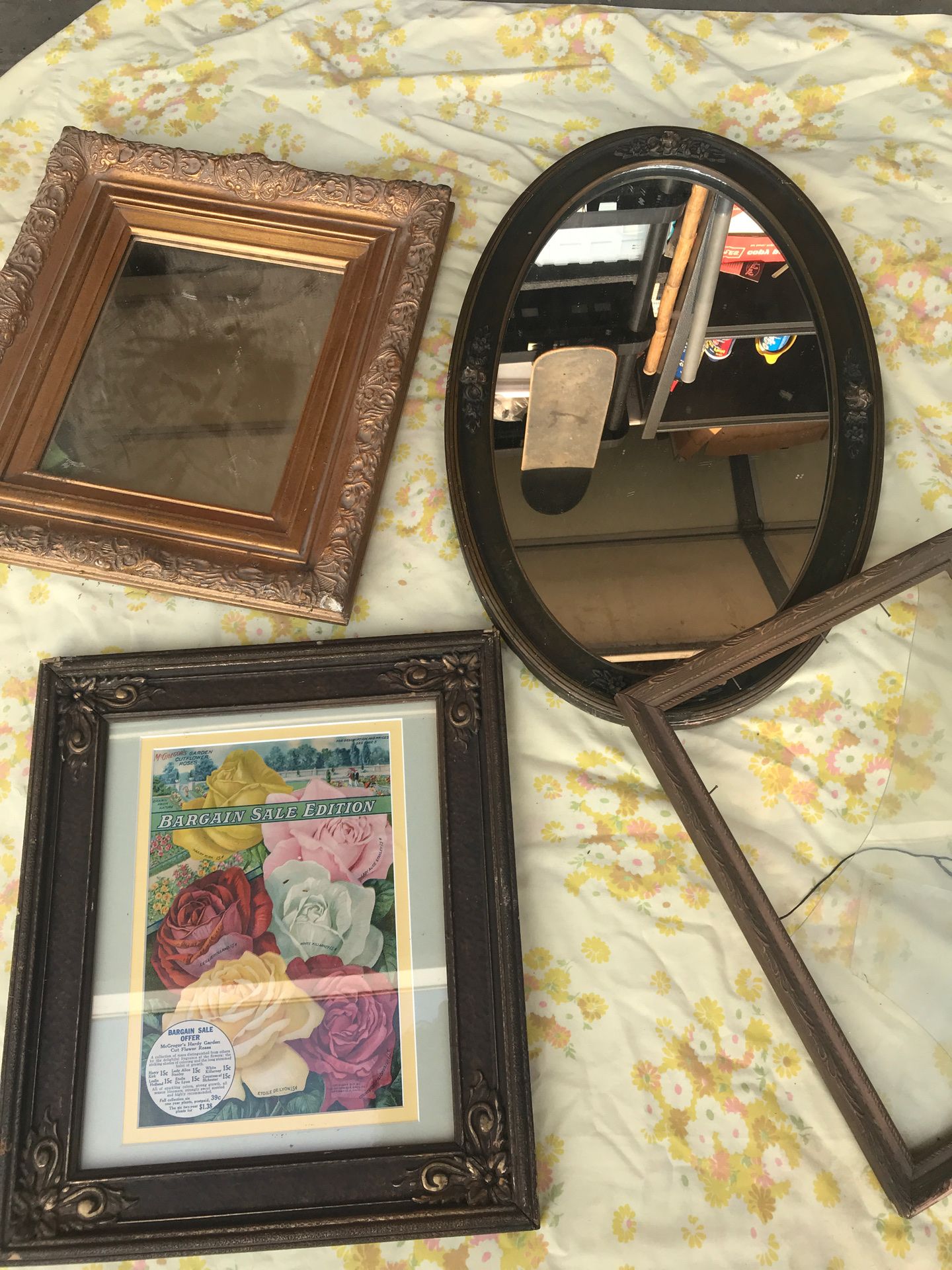 Antique mirrors and frames