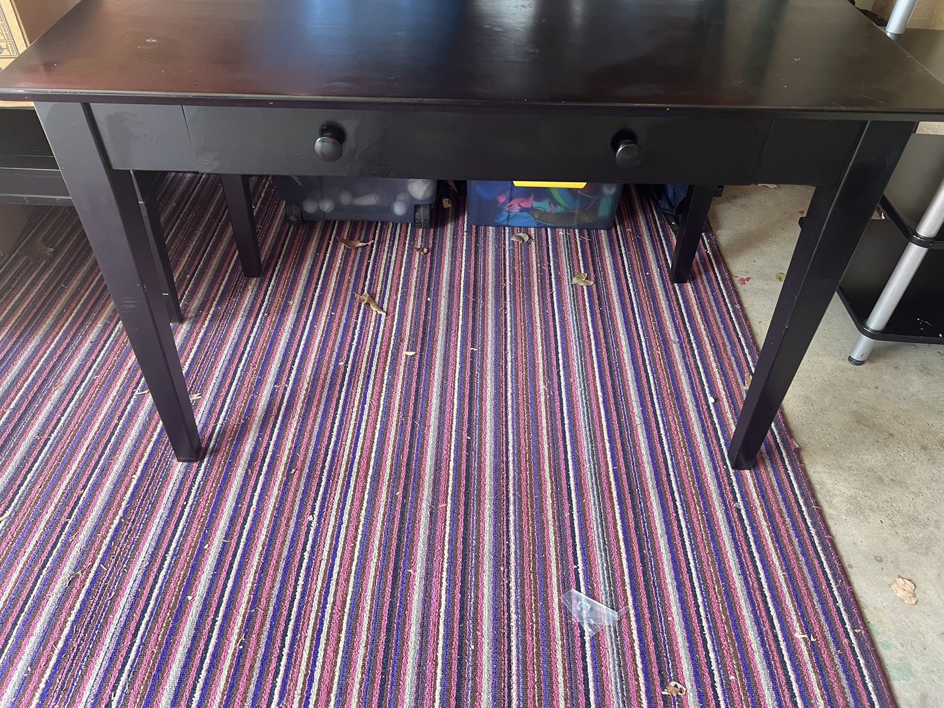 Black desk