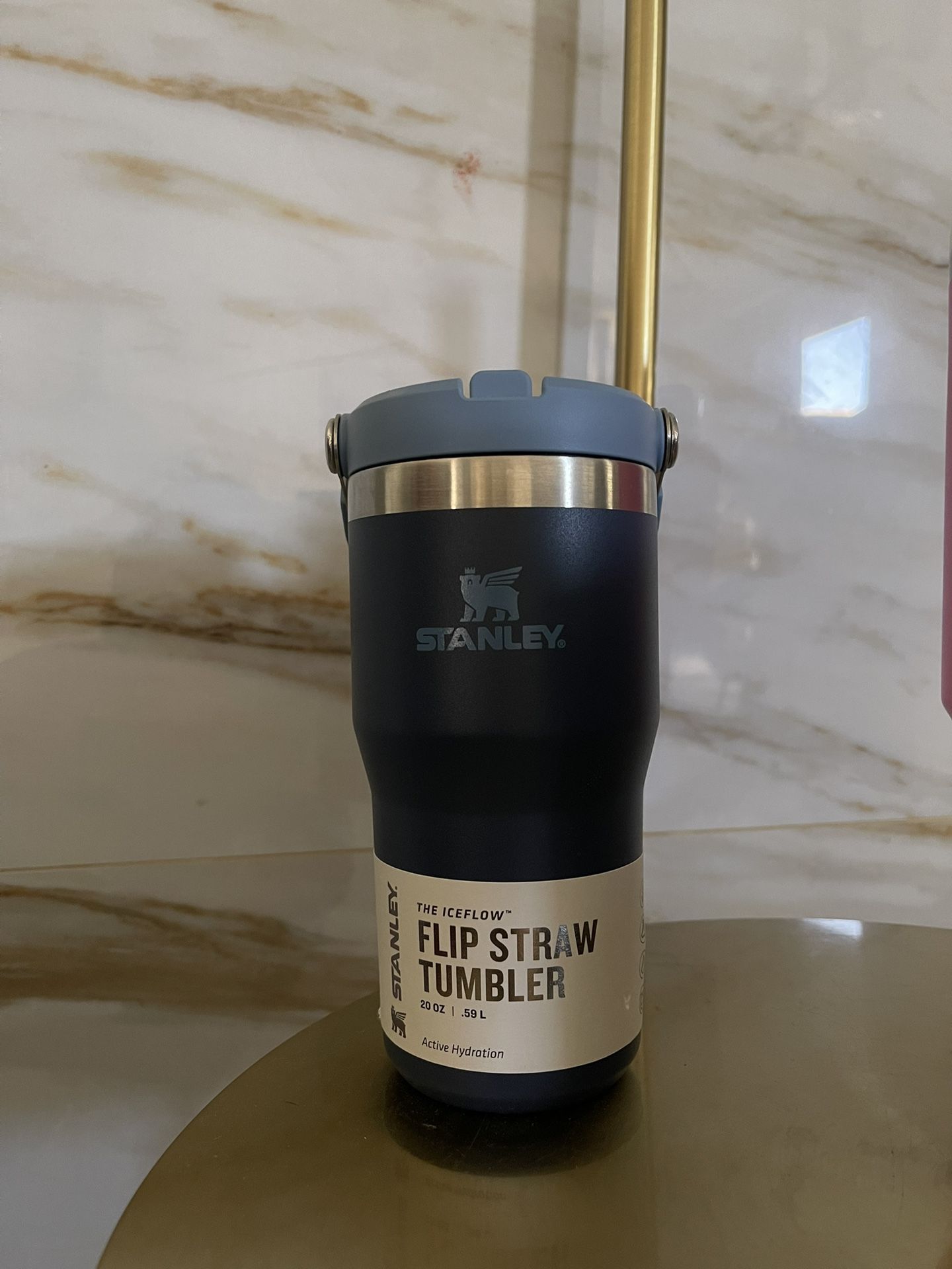 STANLEY 20OZ NAVY FLIPSTRAW