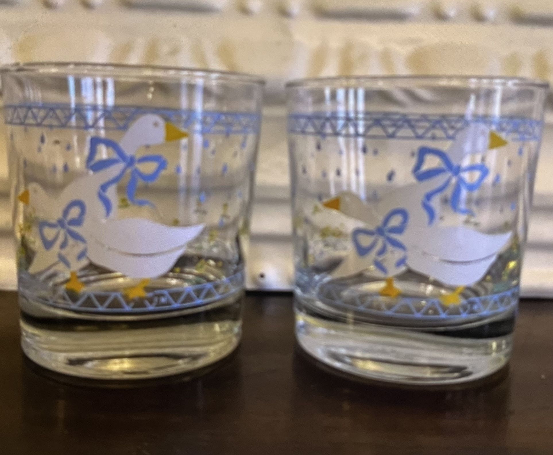 Libbys 1980 deck glass sets of four