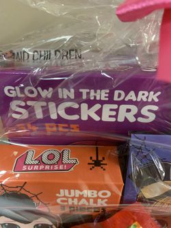 L.O.L Gift Set (2 Glow Sticks) (3 Jumbo Stick) (54 Glow in the Dark Stickers) (1 Pack of Skittles) & (1 LOL Bag)  Thumbnail