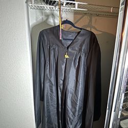 UCI masters graduation gown and hat