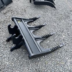 Jd 27 35 50 Root Rake, Brush Rake, Cleanup Rake Zts/wedge Coupler John Deere Compatible