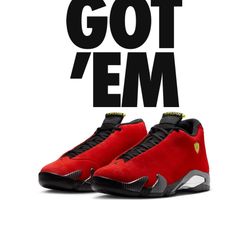Jordan 14 Ferrari Size 12
