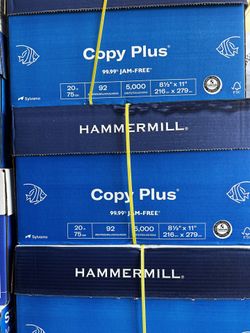 Hammermill Copy Paper Case Box 10-Ream - $3.75 Per Ream Or $33 Per Case