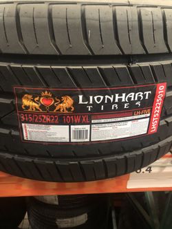 Brand New Tires (1) Lionhart LH-Five (315/25R22XL) (Single) ($179)