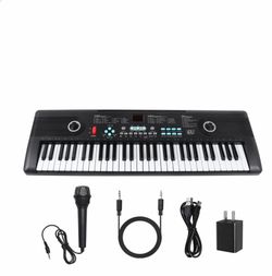 61-Key Electronic Piano Keyboard With Microphone