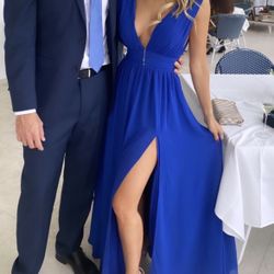 Heavenly Hues Royal Blue Maxi Dress