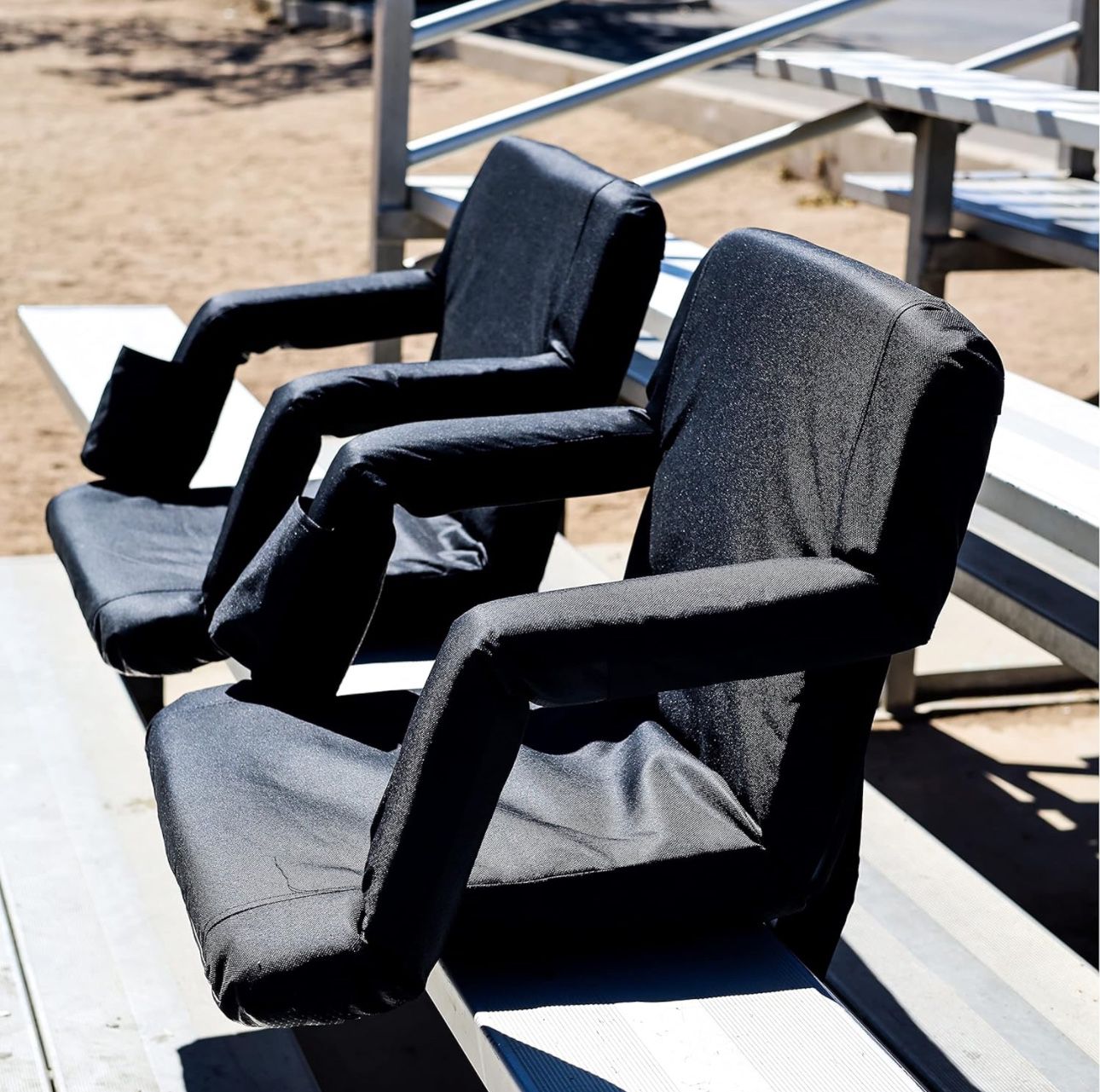 Set of 2 stadium seat chairs for stands