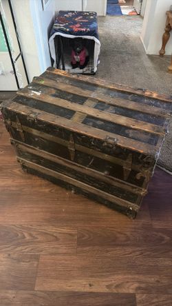 Old school military vintage treasure chest