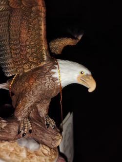 Vintage Hand Crafted And Painted Bald Eagle 🦅