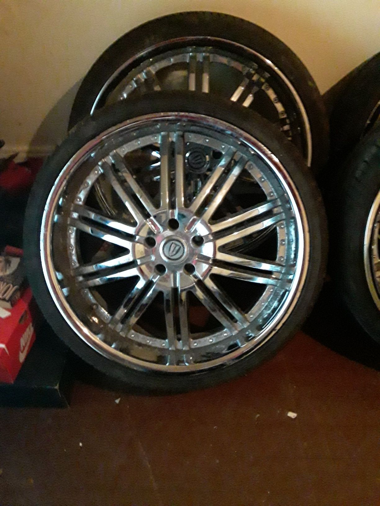 22 tires and rims for sale 600.00