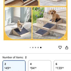 Wooden Pet Ramp Steps