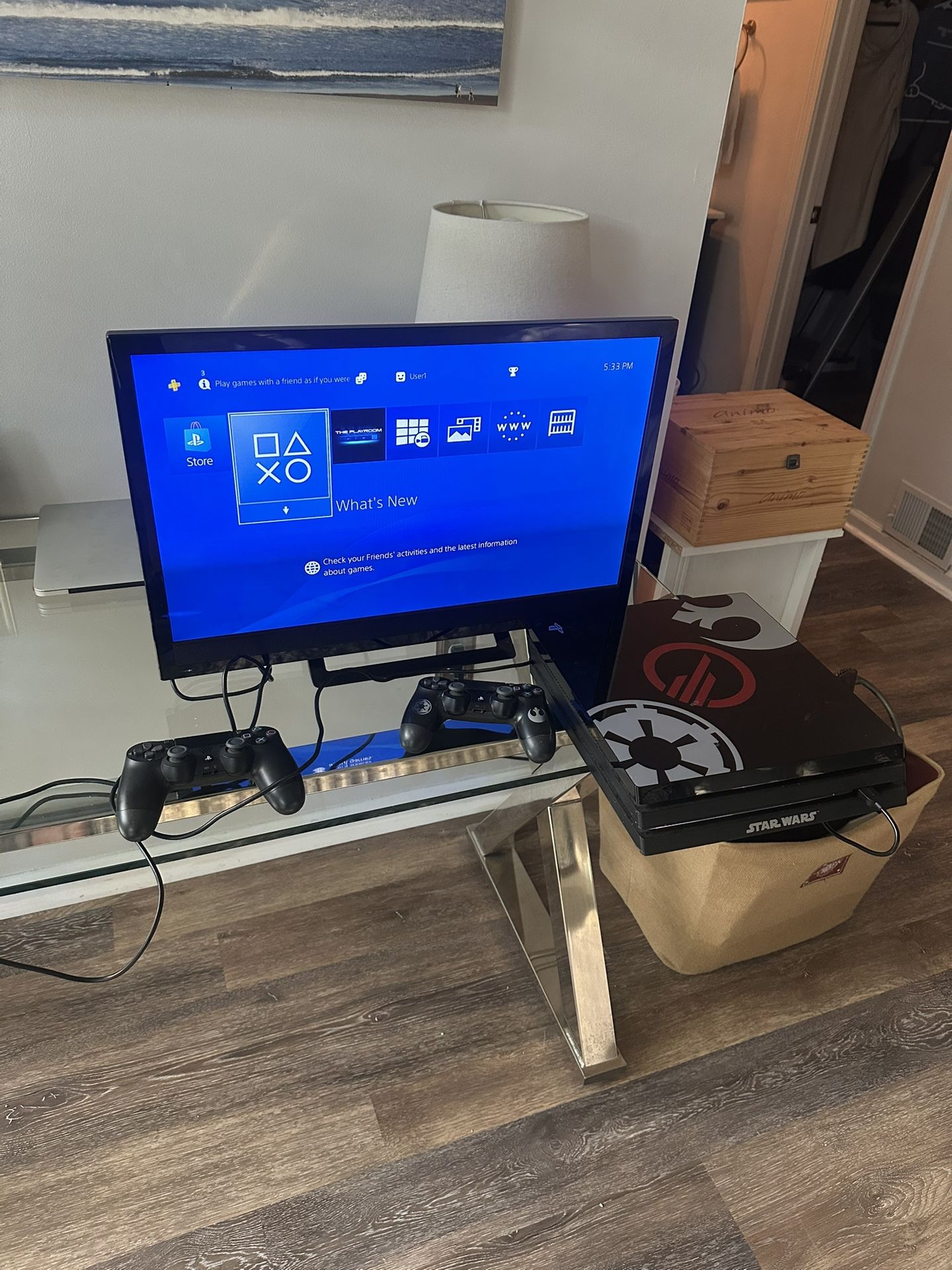 Star Wars PS4 Pro With Extra Controller