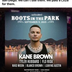 4 VIP Kane Brown Tickets 