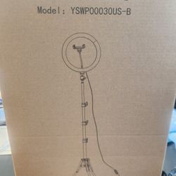 aro de 10" de tonos de luz y tripie