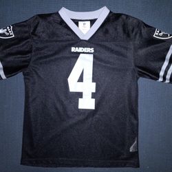 Derek Carr Las Vegas Raiders Black Youth  Home Player Jersey
