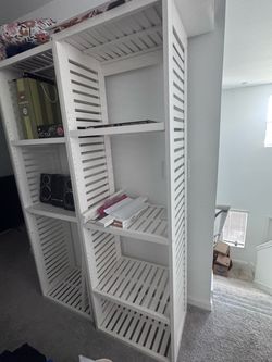 Closet shelving organizer