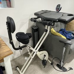 Exercise Bike With Laptop Tray