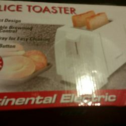 BRAND NEW!!!Continental Electric-2 slice toaster