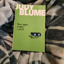 Book BY JUDY BLUME ✨️ Titled   "Then Again Maybe I Won't "