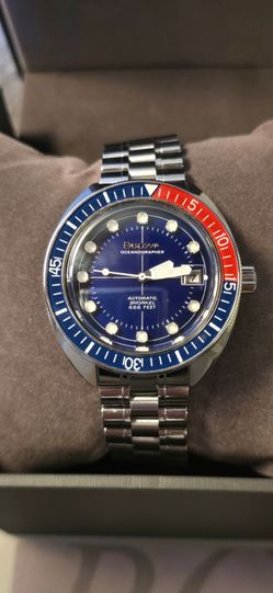Bulova Oceanographer Devil Diver  Blue Dial Automatic 200m Men's Watch