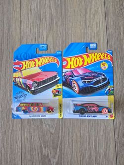 Hotwheels Chevy Mercedes $5 for pair