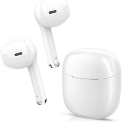 Mini Wireless Headphones for Running/Fitness, 25Hrs Playtime, Built-in Microphone, Touch Control, IPX5 Waterproof