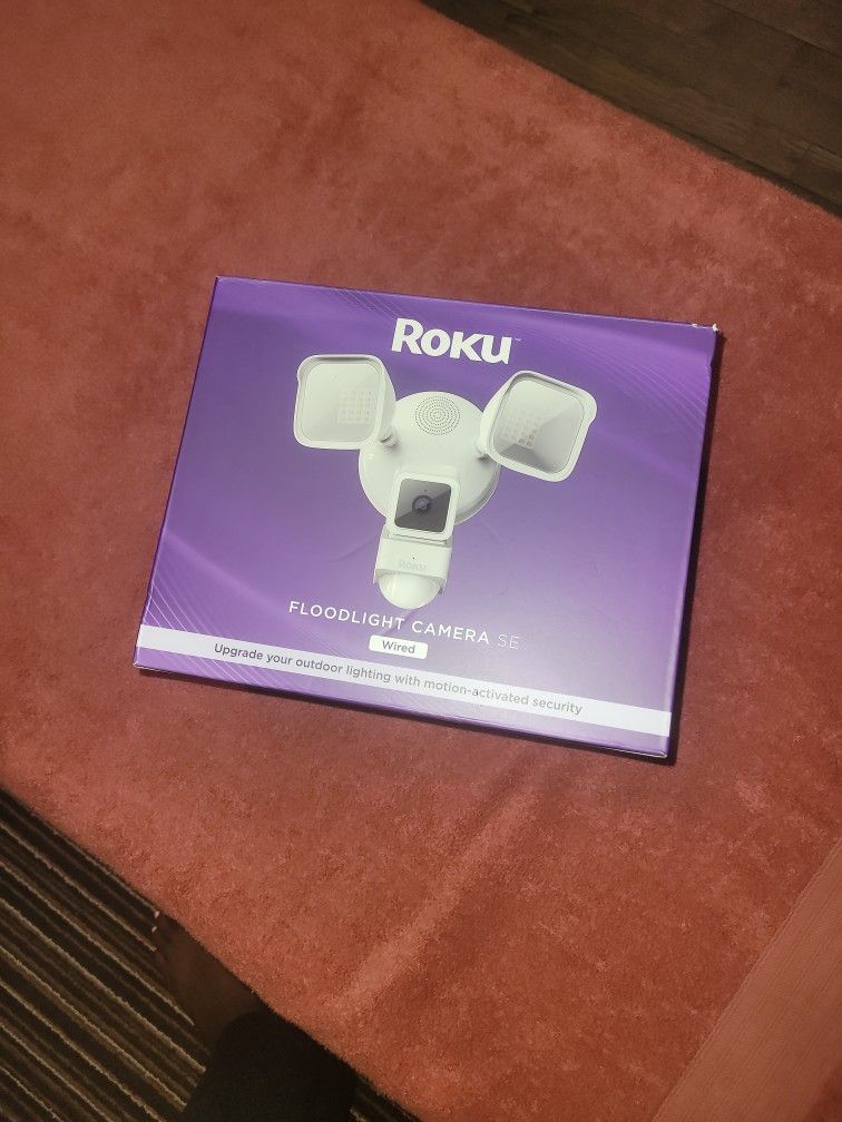 Roku Floodlight Camera SE Brand New Still In Box